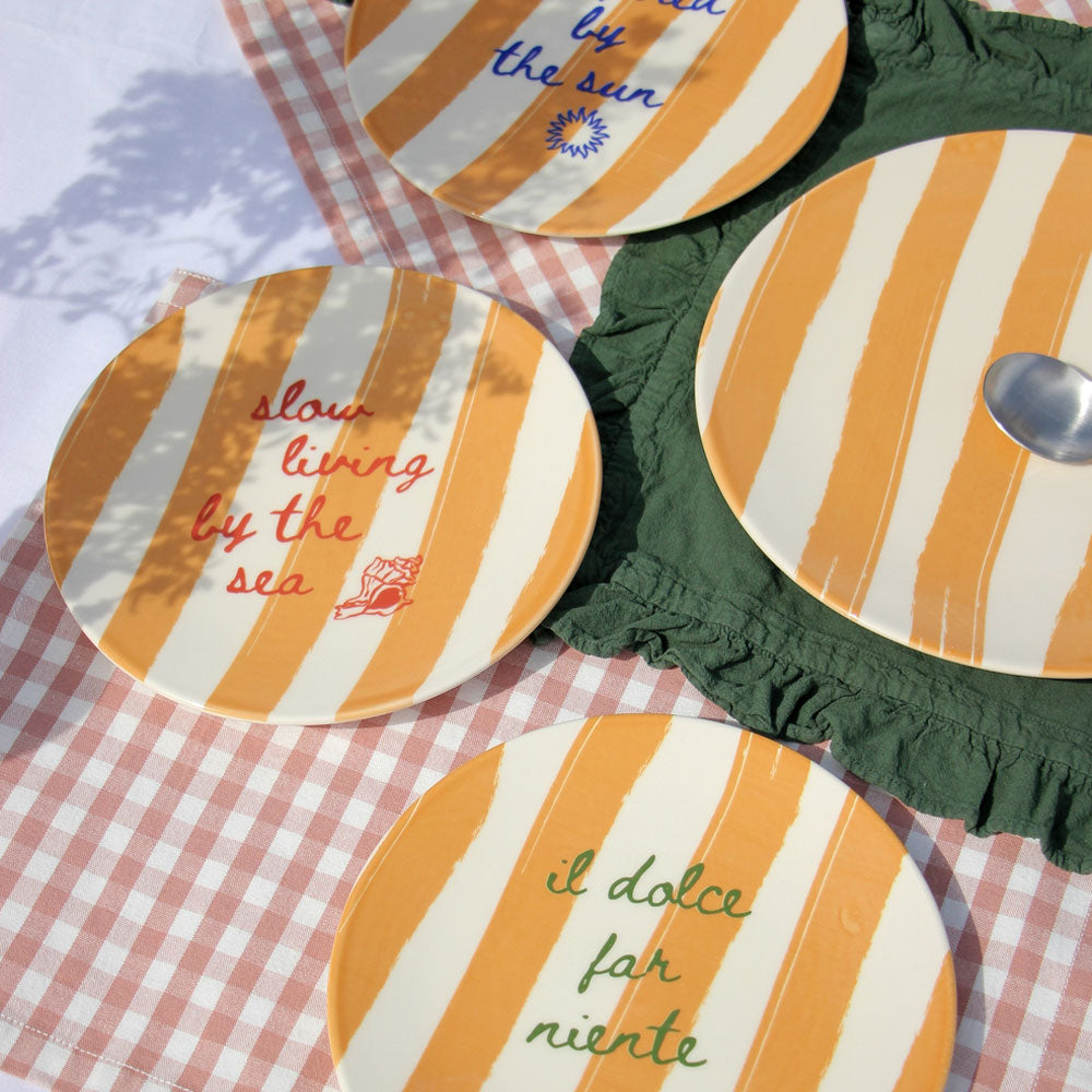 Desertinė lėkštė VACAY MOOD STRIPES 2
