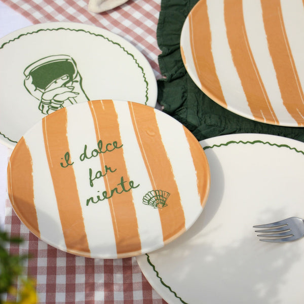 Desertinė lėkštė VACAY MOOD STRIPES 3