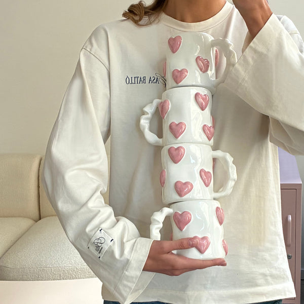 Keramikinis puodelis SUGAR HEART 420ml
