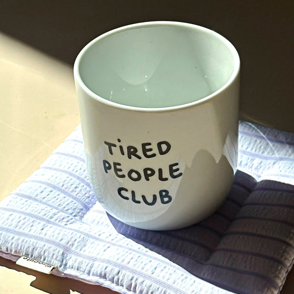 Porcelianinis puodelis TIRED PEOPLE CLUB 250ml