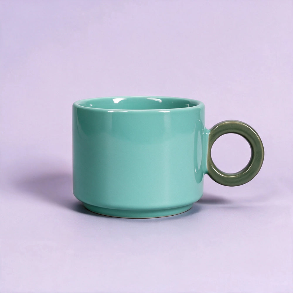 Keramikinis puodelis LOU šviesiai žalias 280ml 1