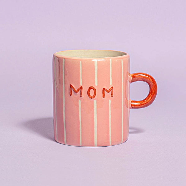 Keramikinis puodelis MOM 325ml rožinis 1