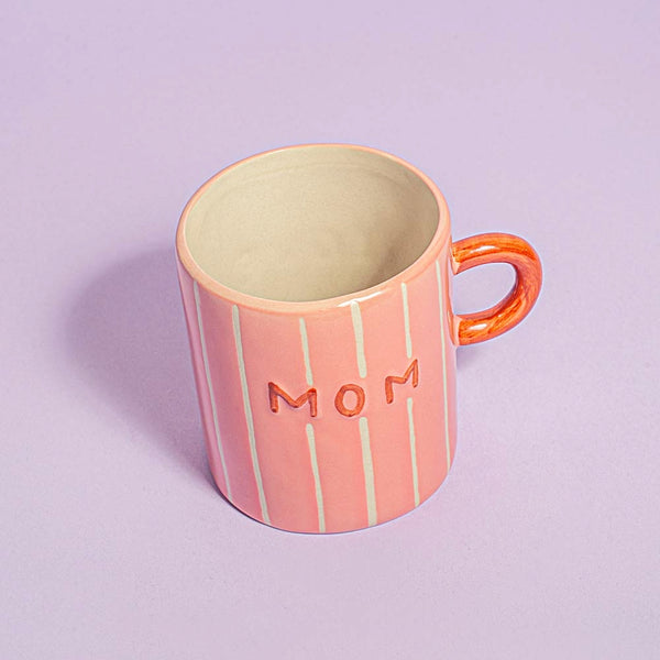 Keramikinis puodelis MOM 325ml rožinis 9