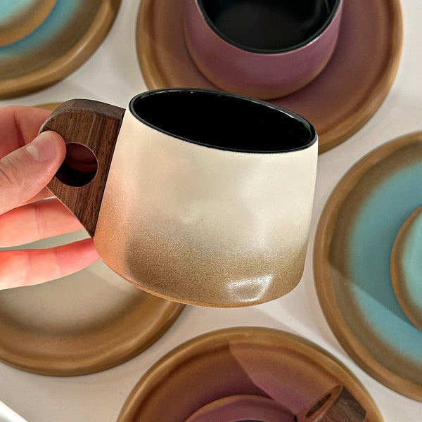 Keramikinis puodelis OMBRE gėlių 3