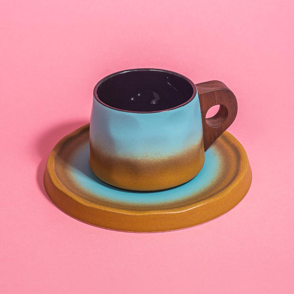 Keramikinis puodelis OMBRE gėlių 6