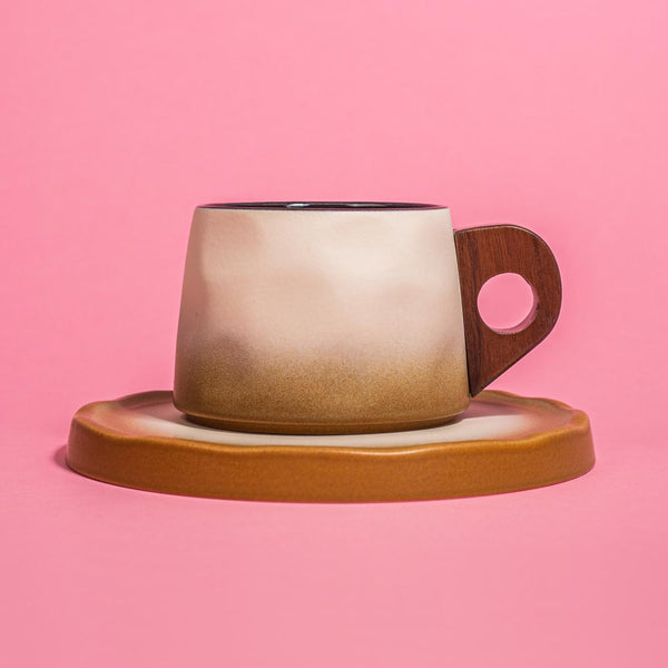 Keramikinis puodelis OMBRE gėlių 8