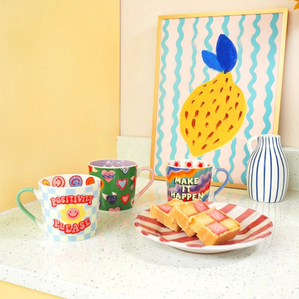 Keramikinis puodelis POSITIVITY PLEASE 300ml 3