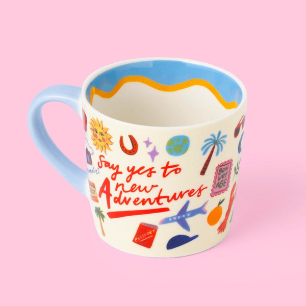Keramikinis puodelis SAY YES TO NEW ADVENTURES 300ml 3