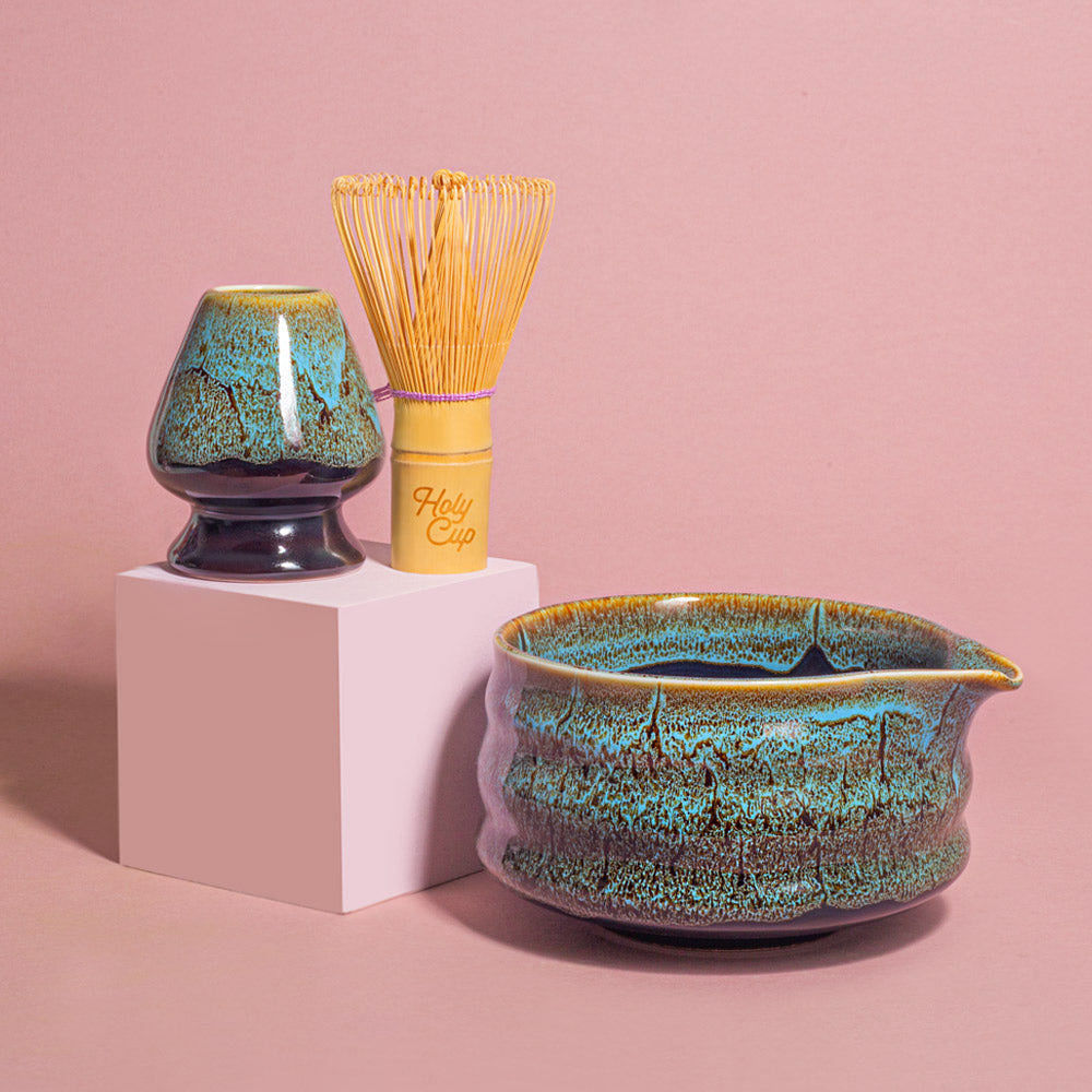 Matcha rinkinys GLOSSY | holycup.lt