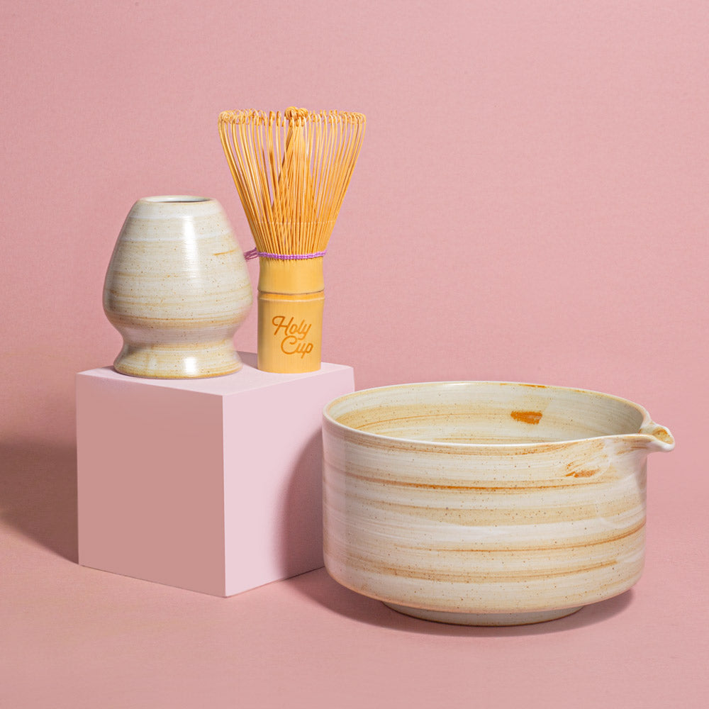 Matcha Rinkiniai Matcha rinkinys SAND | holycup.lt
