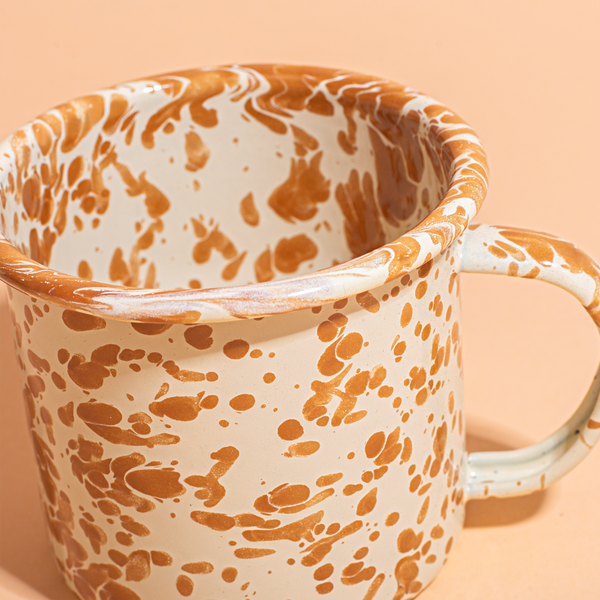 Metalinis emaliuotas puodelis DUSTY CHIC 3