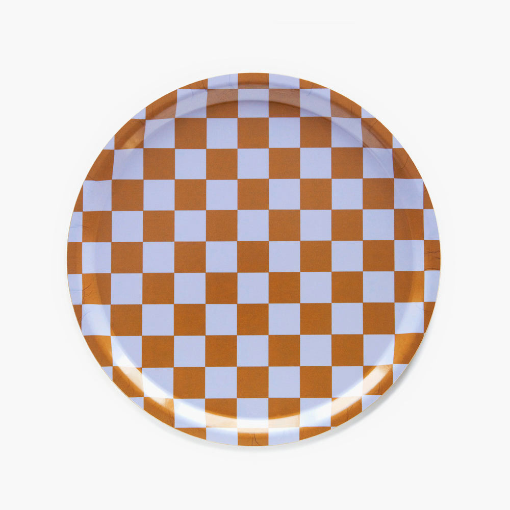 Padėklas CHECKER CARAMEL 1