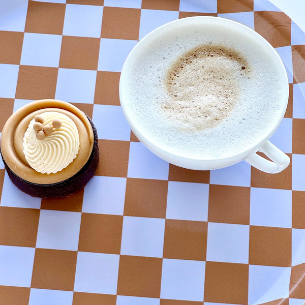 Padėklas CHECKER CARAMEL 3
