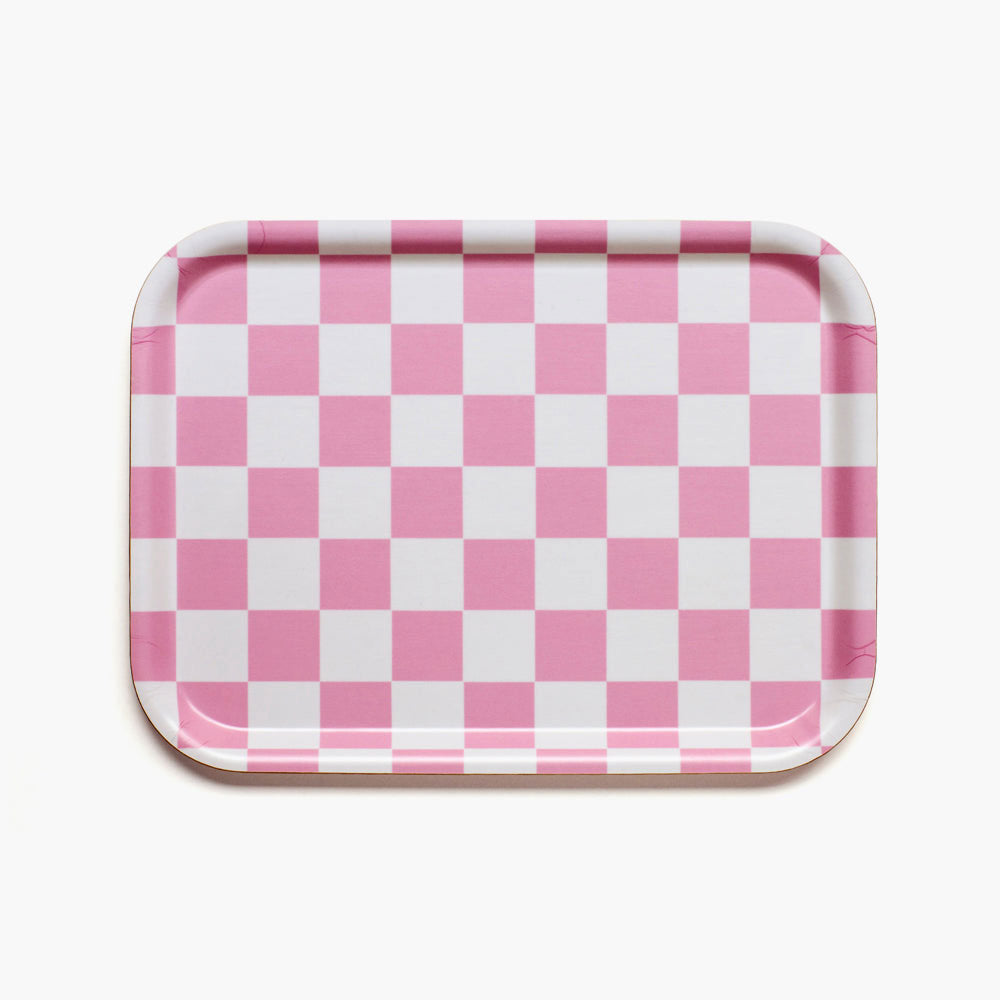 Padėklas CHECKER RASPBERRY & CREAM  1