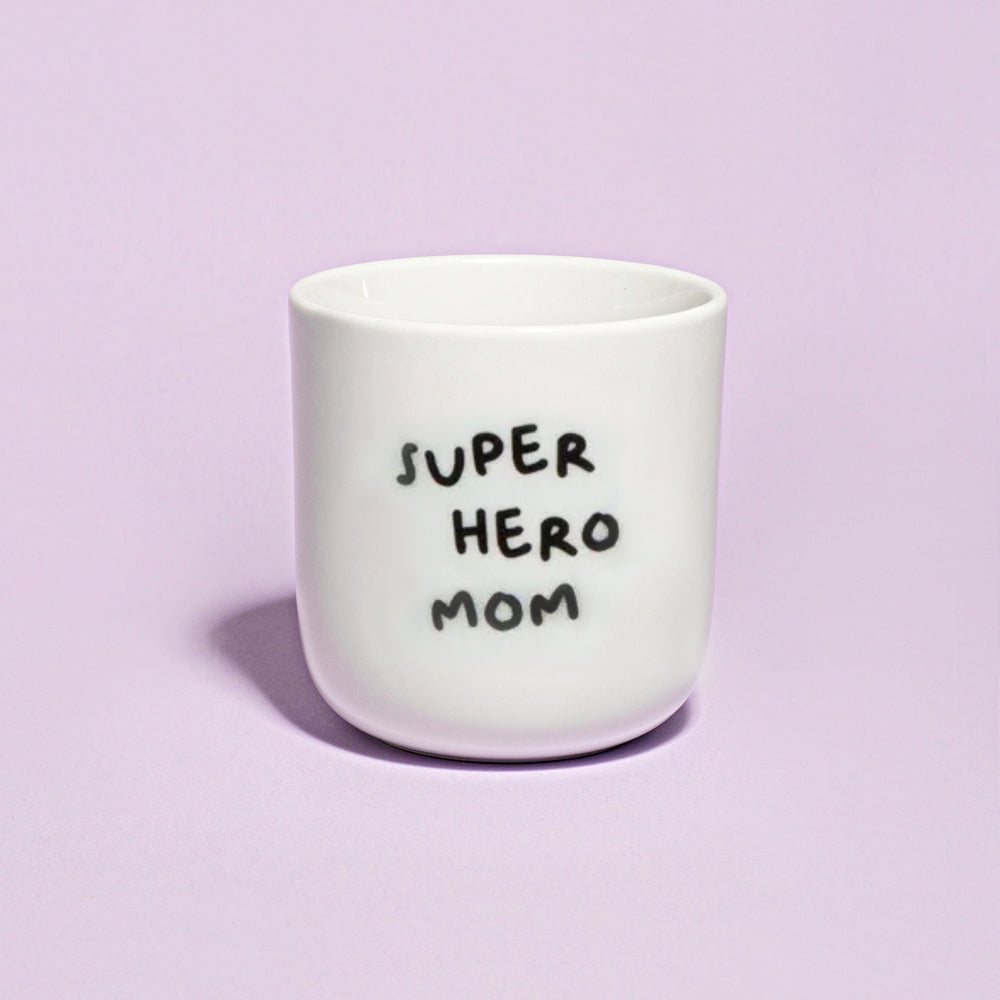 Porcelianinis puodelis SUPERHERO MOM 250ml 1