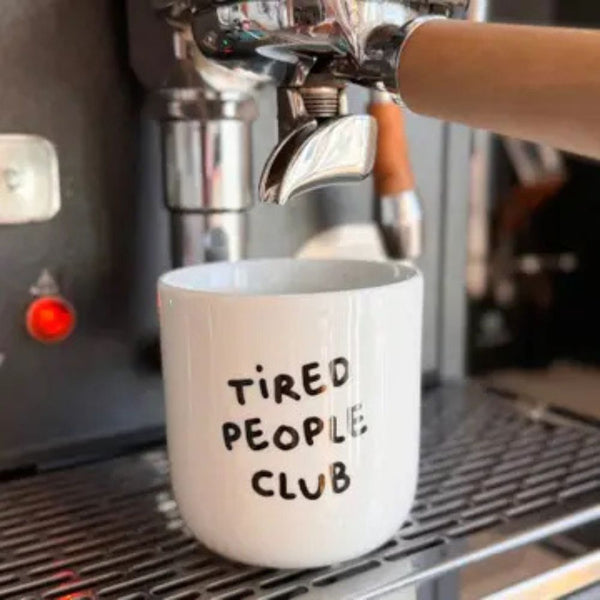 Porcelianinis puodelis TIRED PEOPLE CLUB 250ml 11