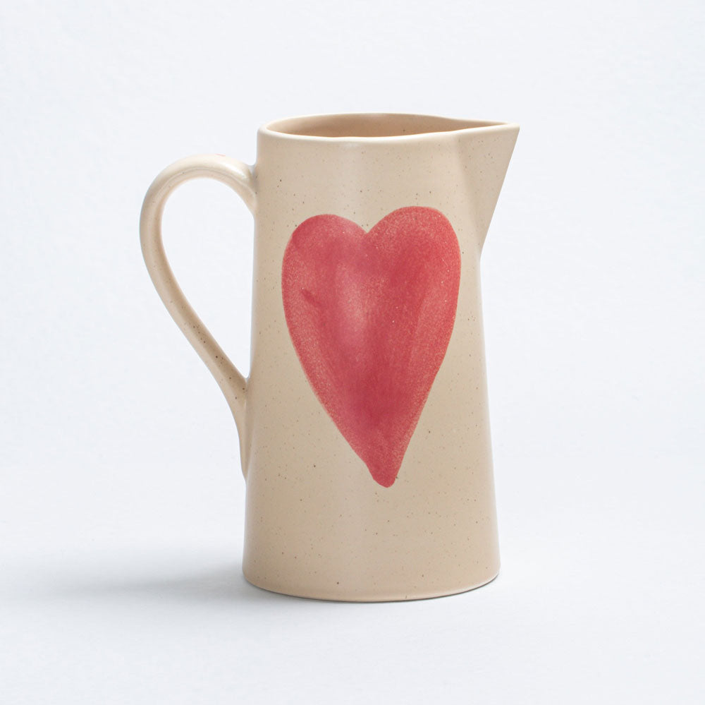 Rankų darbo pieno ąsotis COZY HEARTS 1