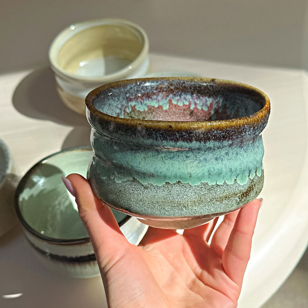 Rankų darbo matcha dubenėlis HINODE 2