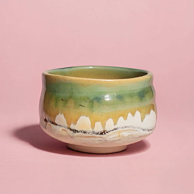 Rankų darbo matcha dubenėlis HIWA NAGASHI