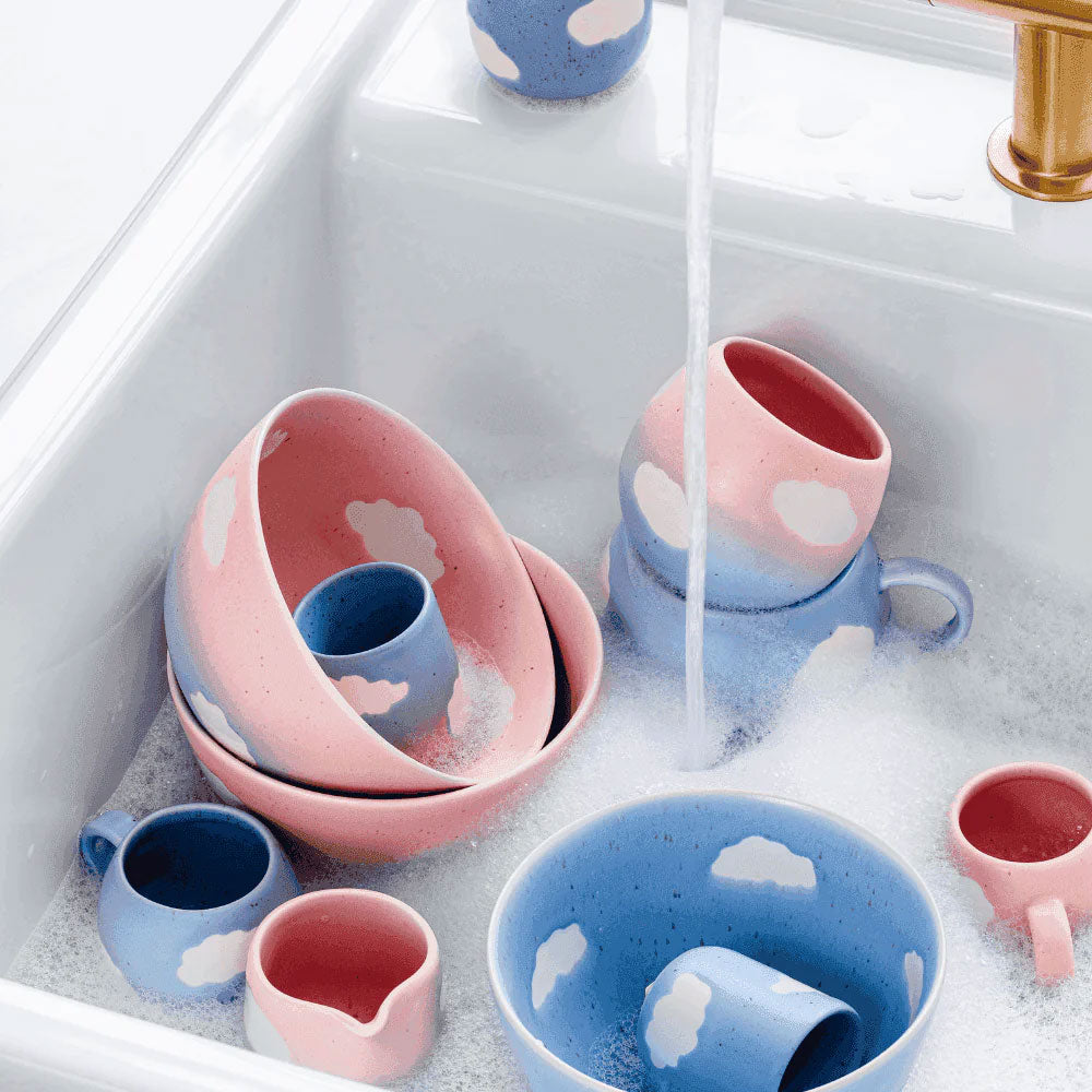 Rankų darbo puodelis PINK CLOUD 500ml 2