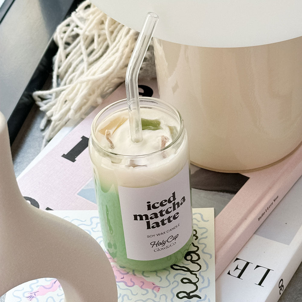 Rankų darbo žvakė ICED MATCHA LATTE 2