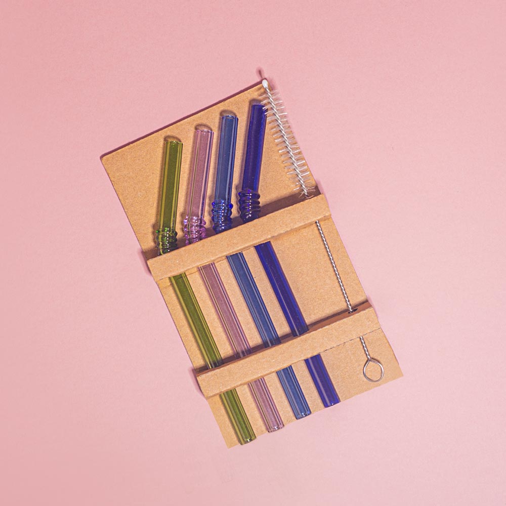 Stikliniai šiaudeliai LITTLE OCEAN 2