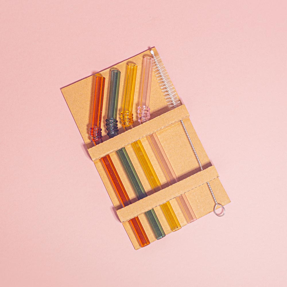 Stikliniai šiaudeliai LITTLE SUNSET 2