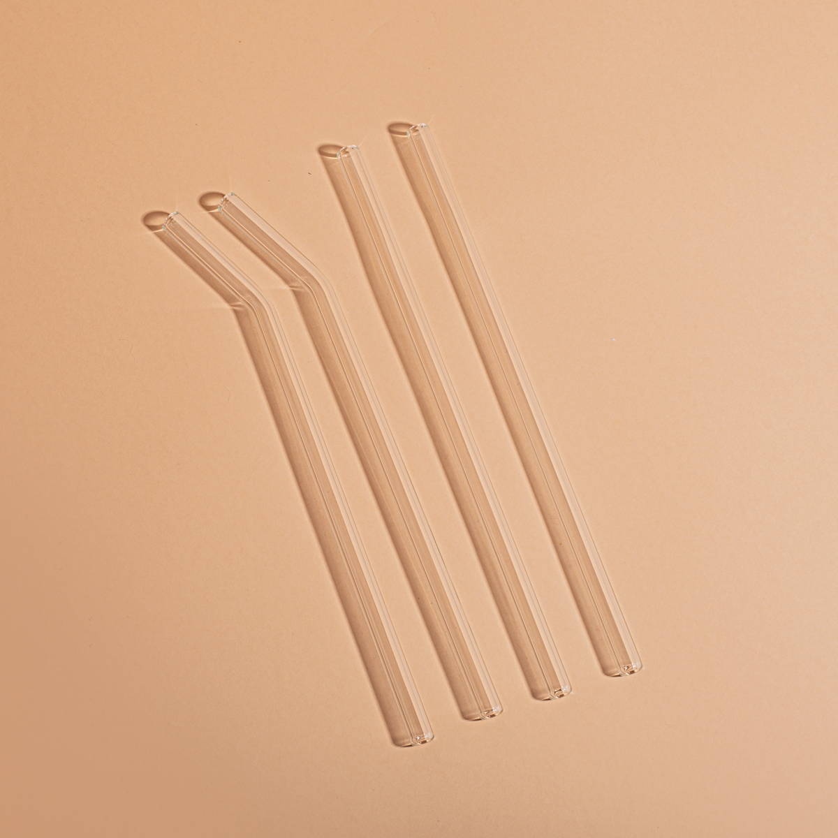 Stikliniai šiaudeliai PLAIN 2