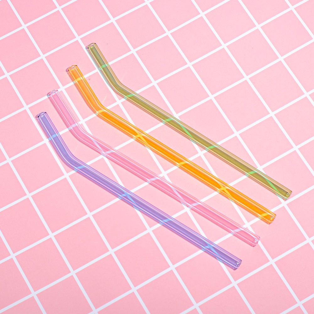 Stikliniai šiaudeliai RAINBOW 1