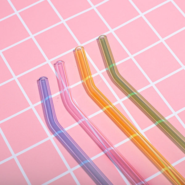 Stikliniai šiaudeliai RAINBOW 3