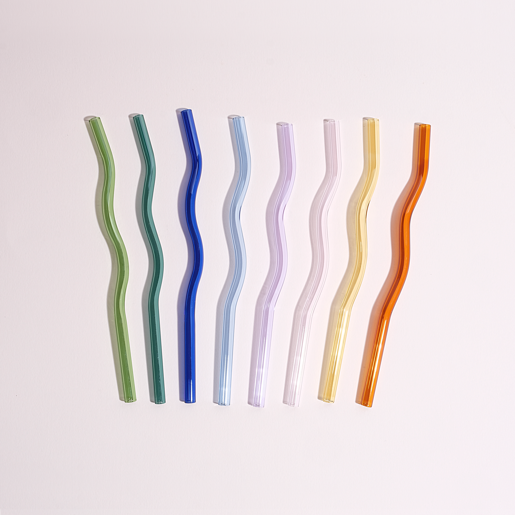 Stikliniai šiaudeliai WAVY 2