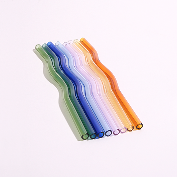 Stikliniai šiaudeliai WAVY 3