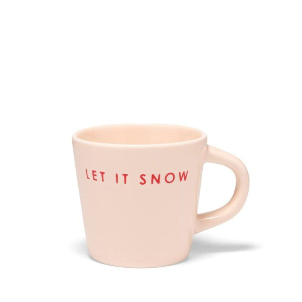 Keramikinis puodelis LET IT SNOW 80ml