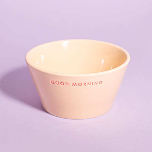 Keramikinis dubenėlis GOOD MORNING ⌀14×7.5cm