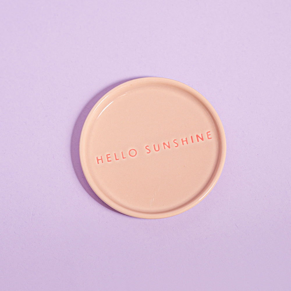 Keramikinė lėkštutė HELLO SUNSHINE ⌀8.5cm