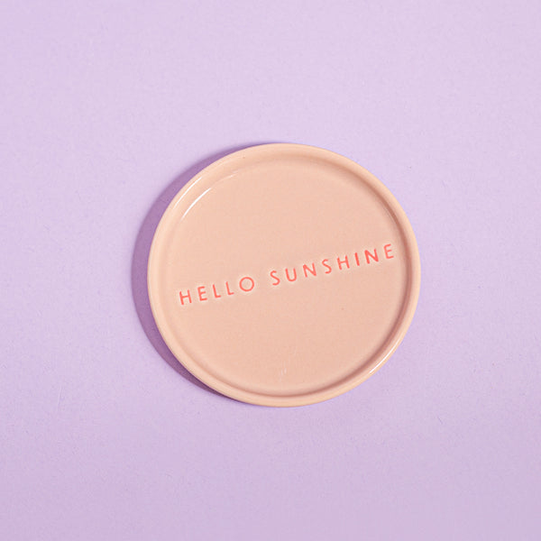 Keramikinė lėkštutė HELLO SUNSHINE ⌀8.5cm