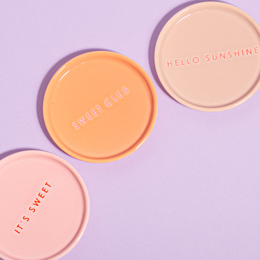 Keramikinė lėkštutė HELLO SUNSHINE ⌀8.5cm