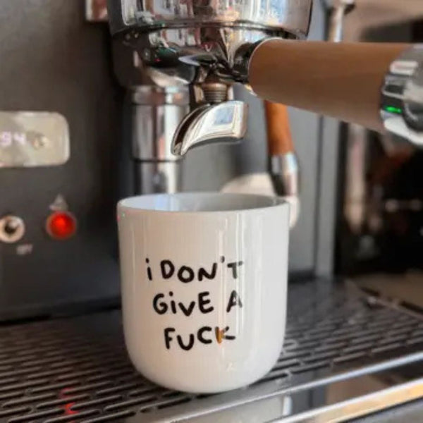 Porcelianinis puodelis I DON'T GIVE A FUCK 250ml