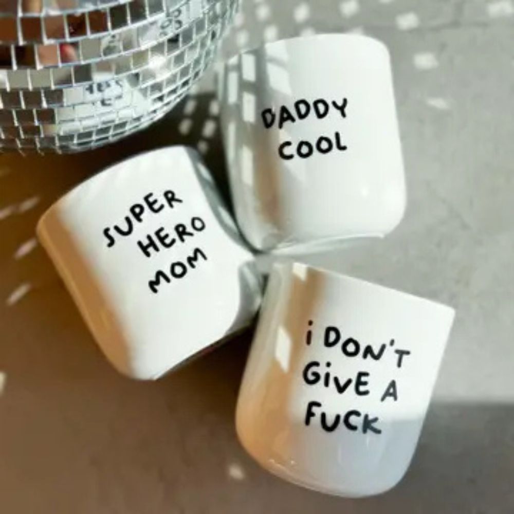 Porcelianinis puodelis I DON'T GIVE A FUCK 250ml