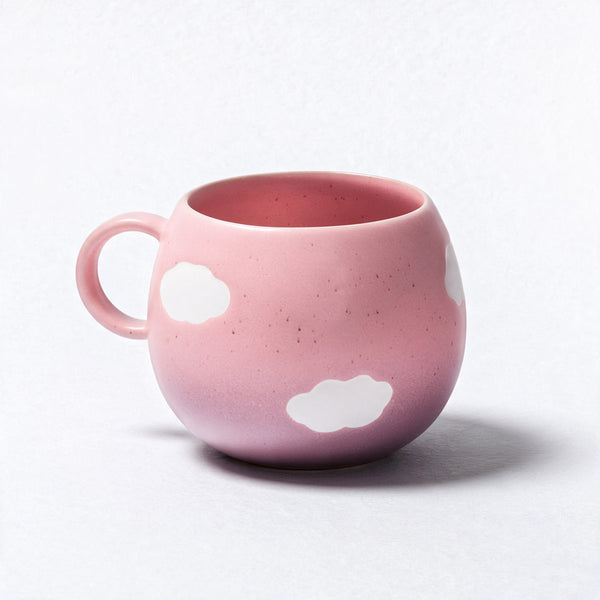 Rankų darbo puodelis PINK CLOUD 500ml