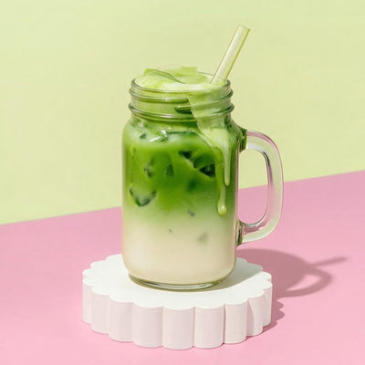 Stiklinis puodelis MASON JAR 460ml