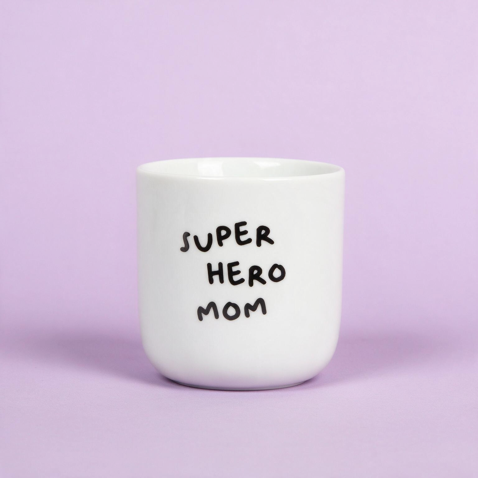 Porcelianinis puodelis SUPERHERO MOM 250ml